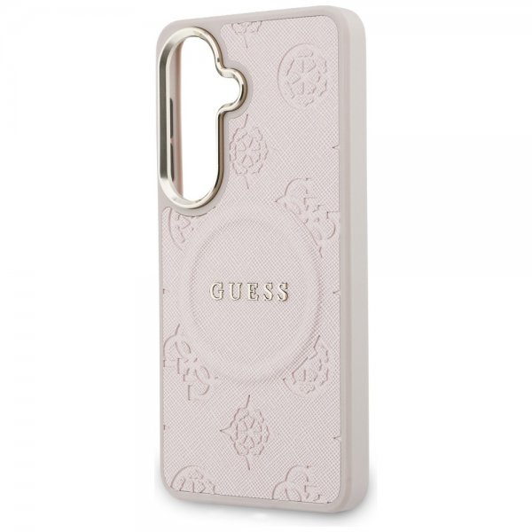 Guess Samsung Galaxy S26 Plus Skal Saffiano Peony MagSafe Rosa