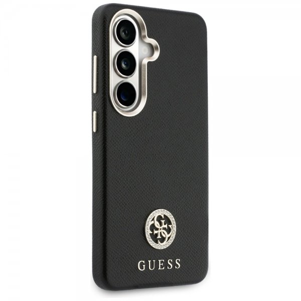 Guess Samsung Galaxy S26 Skal Rhinestone Logo MagSafe Svart