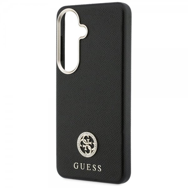 Guess Samsung Galaxy S26 Skal Rhinestone Logo MagSafe Svart
