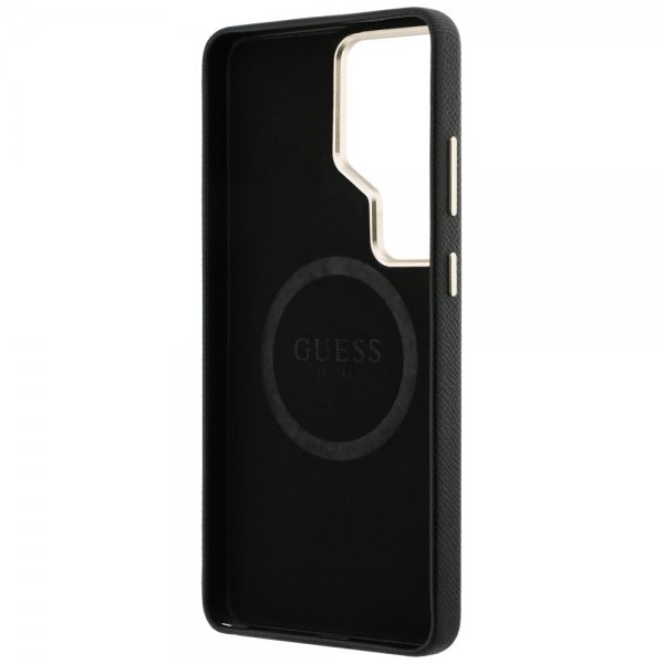 Guess Samsung Galaxy S26 Ultra Skal Rhinestone Logo MagSafe Svart