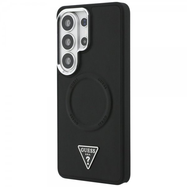 Guess Samsung Galaxy S26 Ultra Skal Triangle Logo Embossed MagSafe Svart