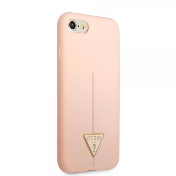Guess iPhone 7/8/SE Skal Metal Triangle Rosa