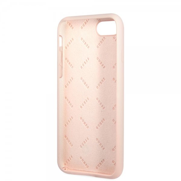 Guess iPhone 7/8/SE Skal Metal Triangle Rosa