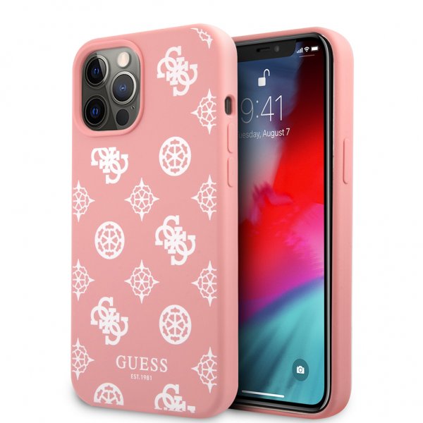 Guess iPhone 12/iPhone 12 Pro Skal Peony Rosa