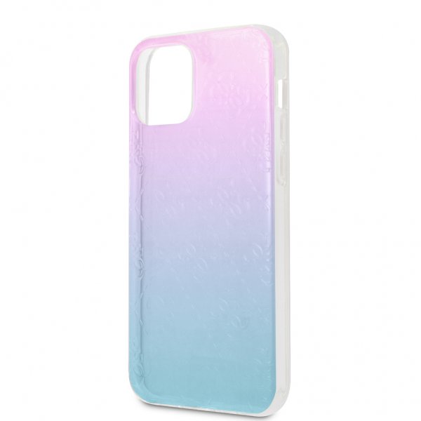Guess iPhone 12 Pro Max Skal 3D Raised Blå
