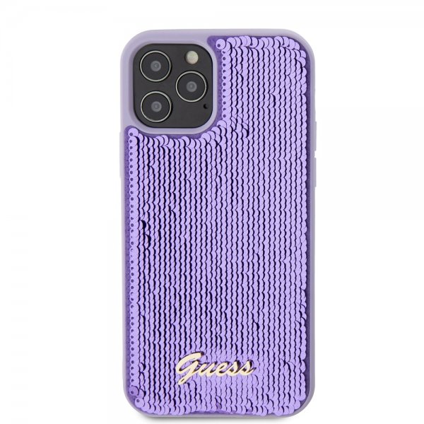 Guess iPhone 12/iPhone 12 Pro Skal Sequin Lila