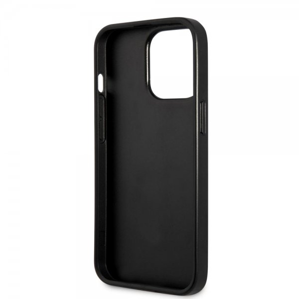 Guess iPhone 13 Pro Skal Printed Stripe Bottom Grå