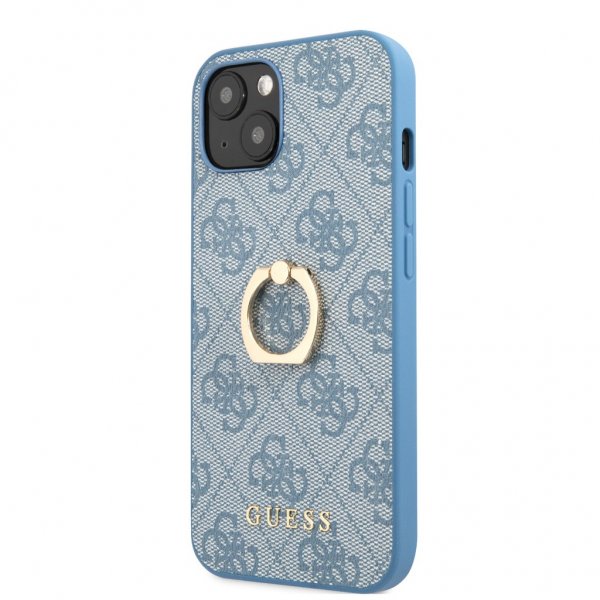 Guess iPhone 13 Skal Ring Stand Blå