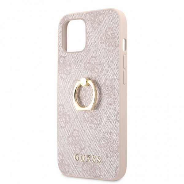 Guess iPhone 13 Skal Ring Stand Rosa