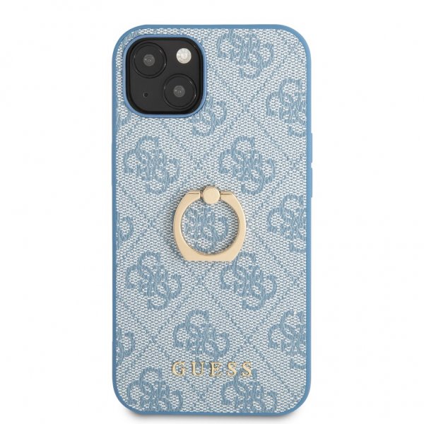 Guess iPhone 13 Mini Skal Ring Stand Blå