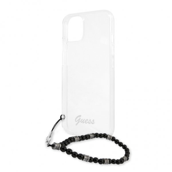 Guess iPhone 13 Mini Skal Pearl Handle Script Logo Svart