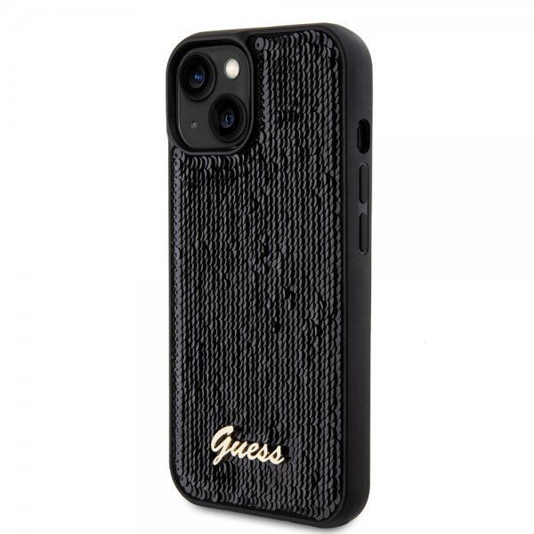 Guess iPhone 15 Skal Sequin Svart