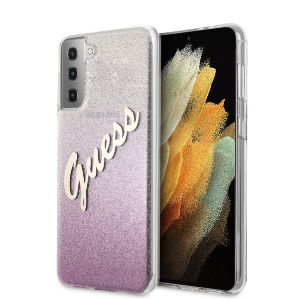 Guess Samsung Galaxy S21 Skal Vintage Rosa