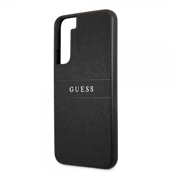 Guess Samsung Galaxy S22 Skal Saffiano Metal Logo Svart
