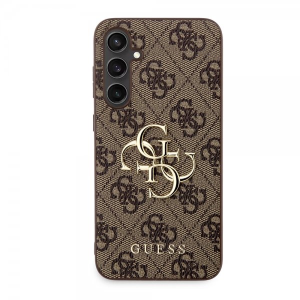 Guess Samsung Galaxy S23 FE Skal 4G Metal Logo Brun