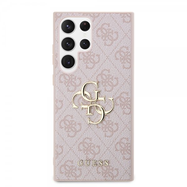 Guess Samsung Galaxy S23 Ultra Skal 4G Logo Rosa
