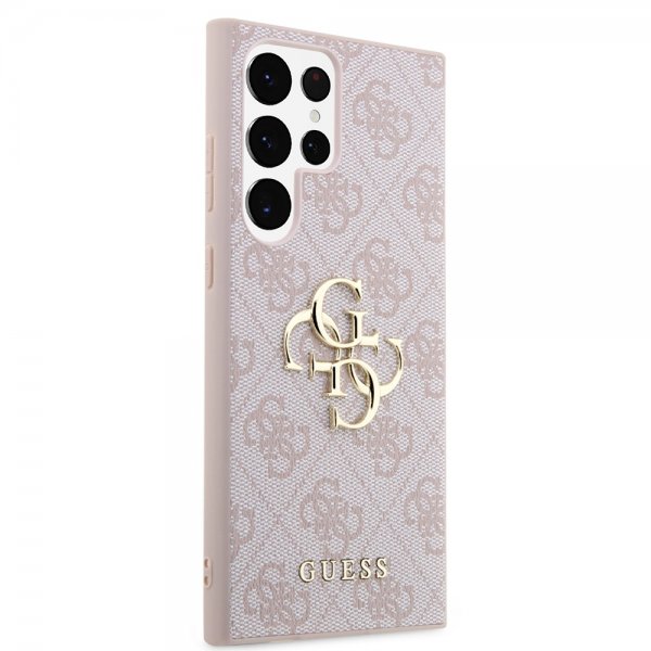 Guess Samsung Galaxy S23 Ultra Skal 4G Logo Rosa