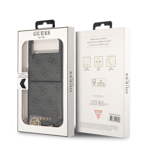 Guess Samsung Galaxy Z Flip 4 Skal 4G Charms Grå