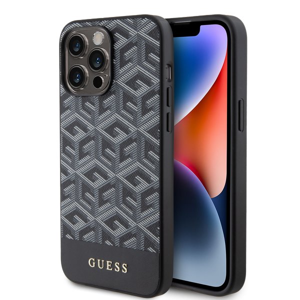 Guess iPhone 15 Pro Max Skal G Cube MagSafe Svart