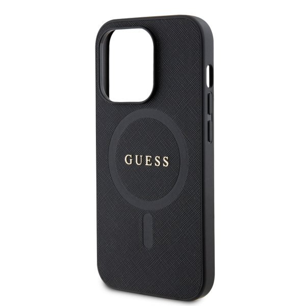 Guess iPhone 15 Pro Max Skal Saffiano MagSafe Svart
