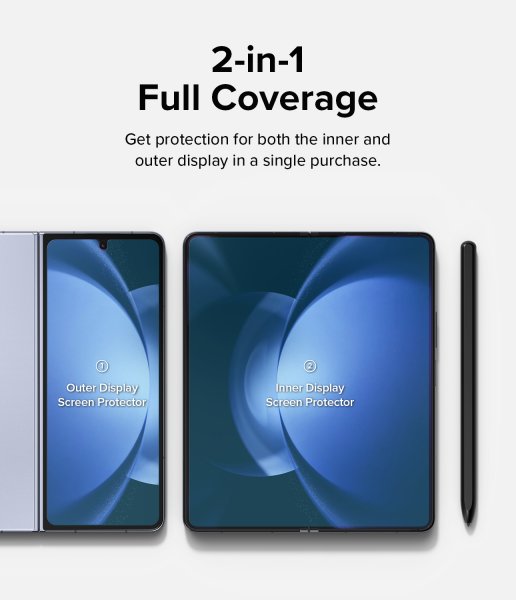 Ringke Samsung Galaxy Z Fold 5 Skärmskydd Dual Easy Film