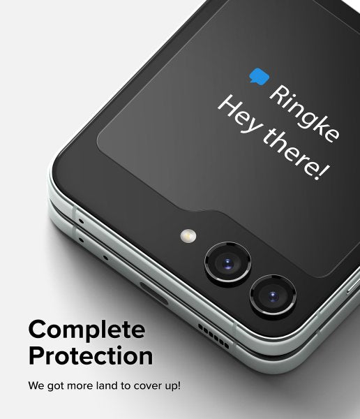 Ringke Samsung Galaxy Z Flip 5 Skärmskydd Cover Display Protector Glass 2-pack