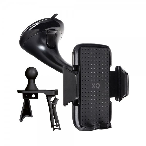 Xqisit Hållare Car Phone Holder with Suction Cup & AC-vent Clip