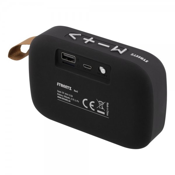 Streetz Högtalare S100 Portable Compact Bluetooth Speaker Svart