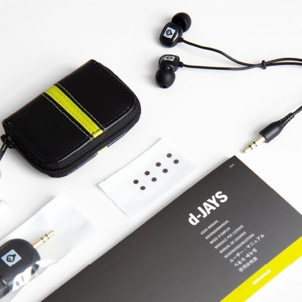 Jays Trådade Hörlurar d-JAYS Sound Isolating Earphones 3.5mm Svart