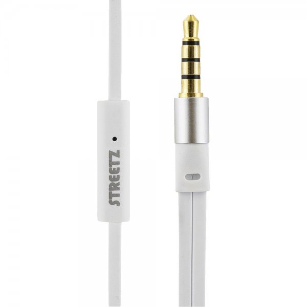 Streetz Hörlurar E110 Earbuds 3.5mm Vit
