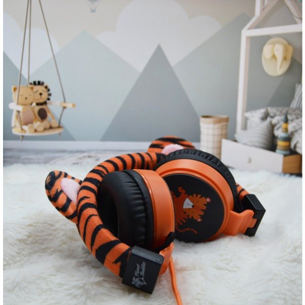 Planet Buddies Hörlurar Recycled Furry Charlie the Tiger