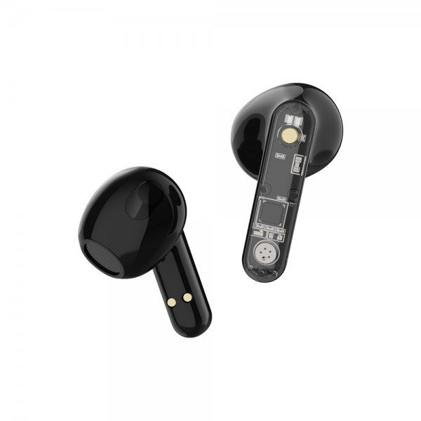 Streetz Hörlurar T150 Transparent True Wireless Earbuds Svart