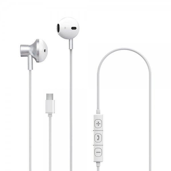 Xqisit Hörlurar USB-C Earphones Vit