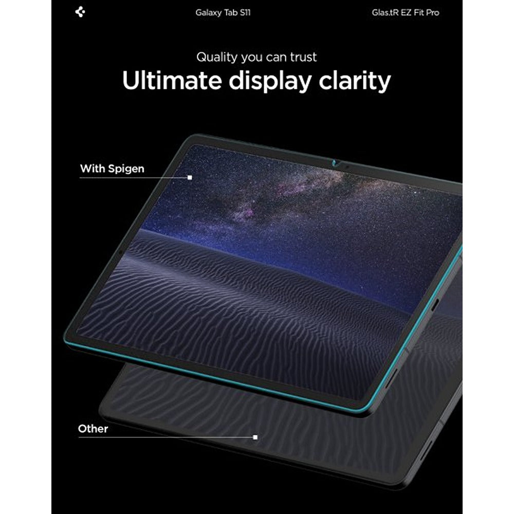 Spigen Samsung Galaxy Tab S11 Skärmskydd GLAS.tR EZ Fit Pro