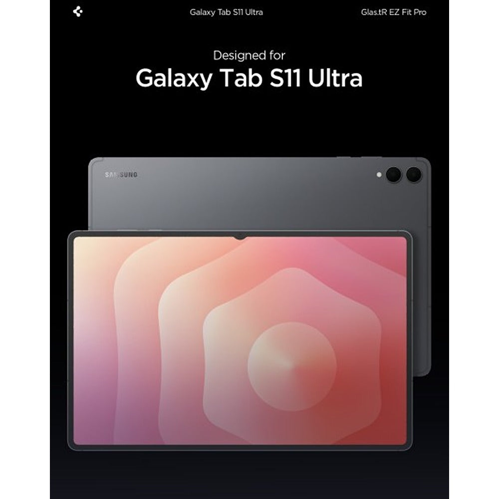 Spigen Samsung Galaxy Tab S11 Ultra Skärmskydd GLAS.tR EZ Fit Pro