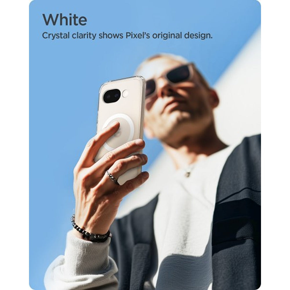 Spigen Google Pixel 10a Skal Ultra Hybrid MagFit Clear White