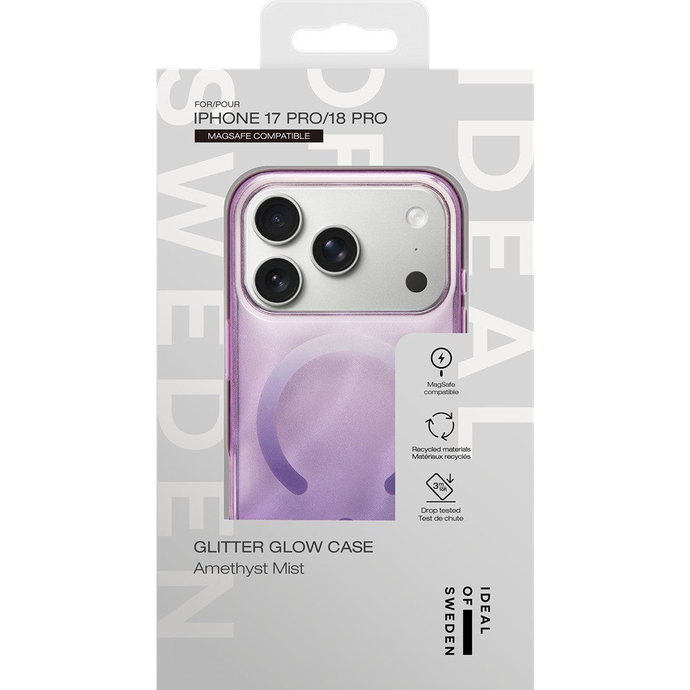 Ideal of Sweden iPhone 17 Pro/iPhone 18 Pro Skal Clear Case MagSafe Amethyst Mist
