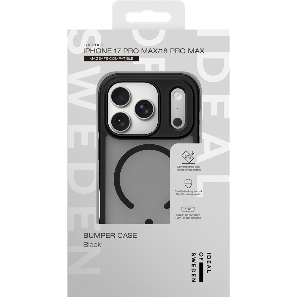 Ideal of Sweden iPhone 17 Pro Max/iPhone 18 Pro Max Skal Bumper Case MagSafe Svart