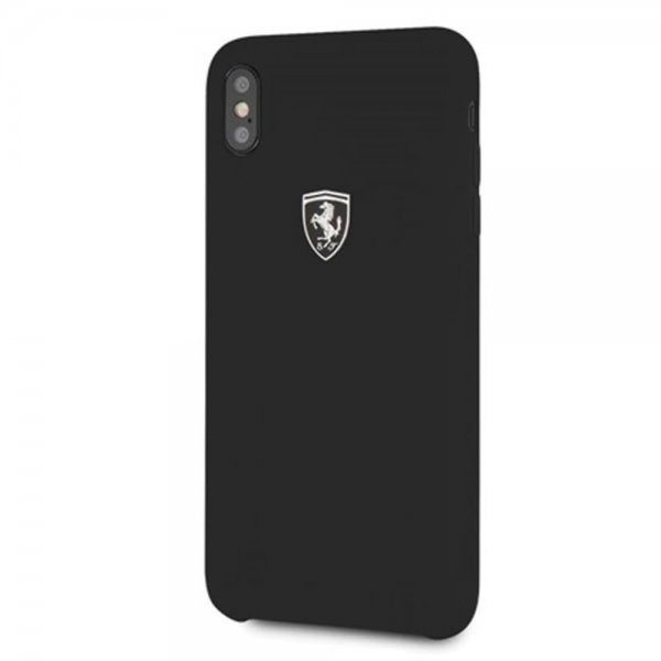 Ferrari iPhone Xs Max Skal Sillikon Ferrari Logo Svart