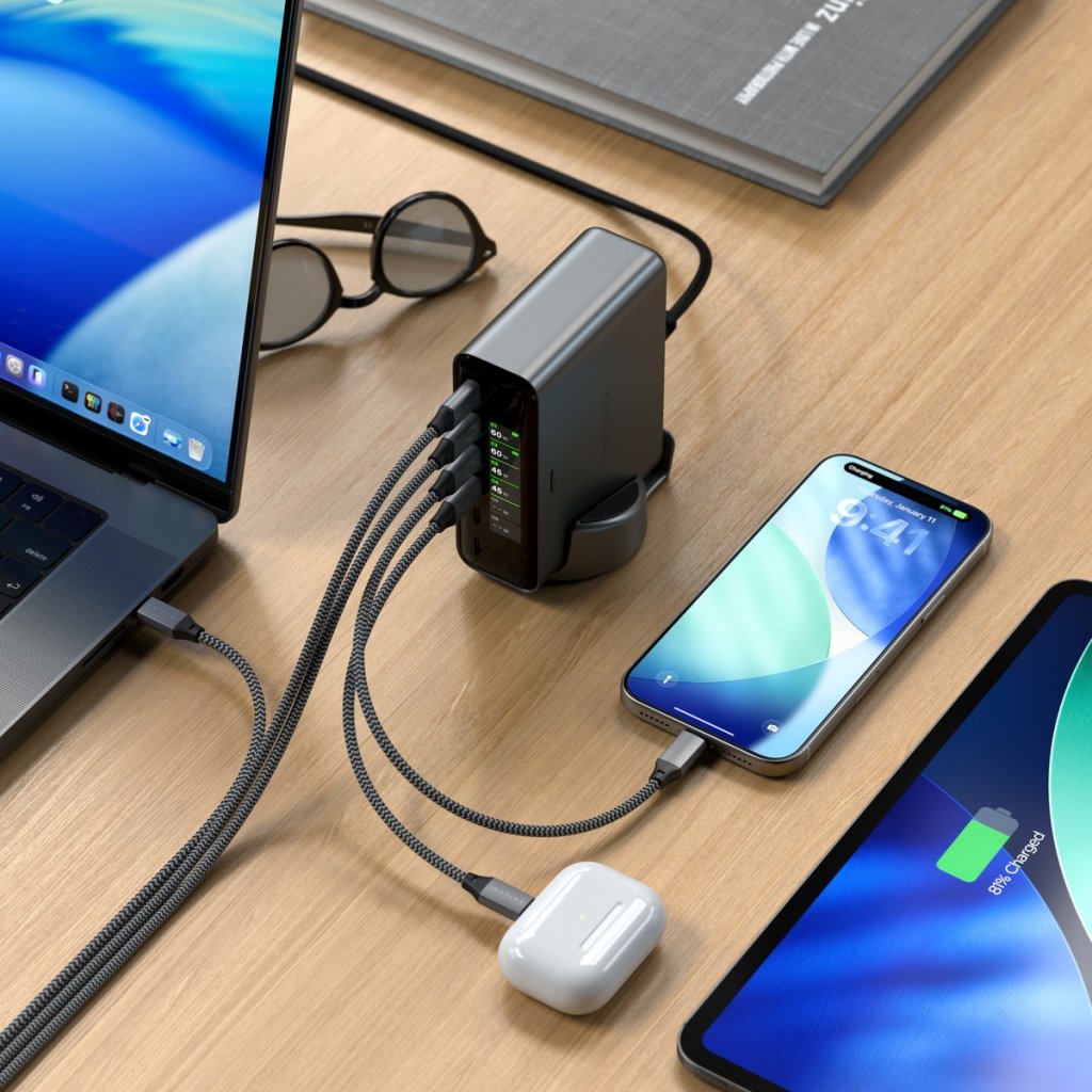 Satechi ChargeView 240W Skrivbordsladdare Space Black