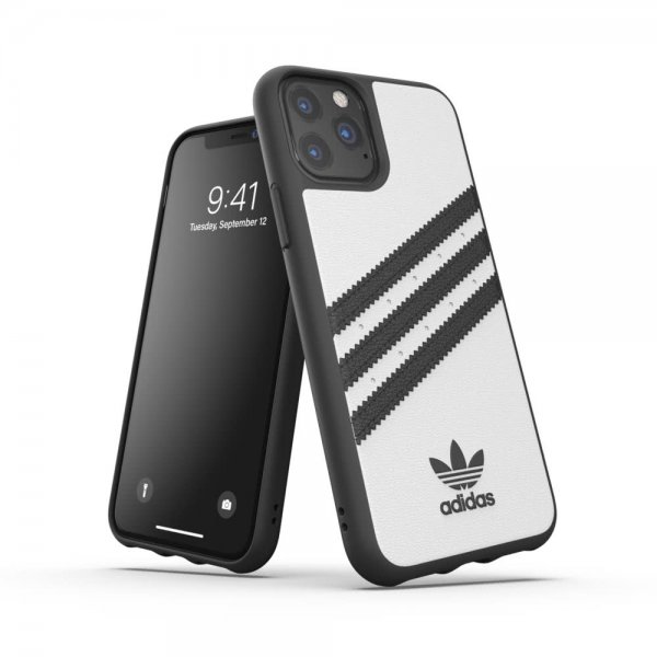 Adidas iPhone 11 Pro Skal OR 3 Stripes Snap Case PU FW19 Vit Svart