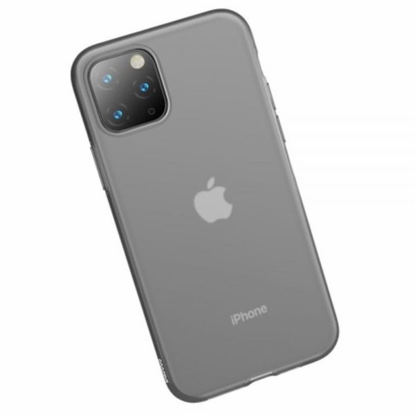 Baseus iPhone 11 Pro Max Skal Jelly Liquid Silica Gel Svart