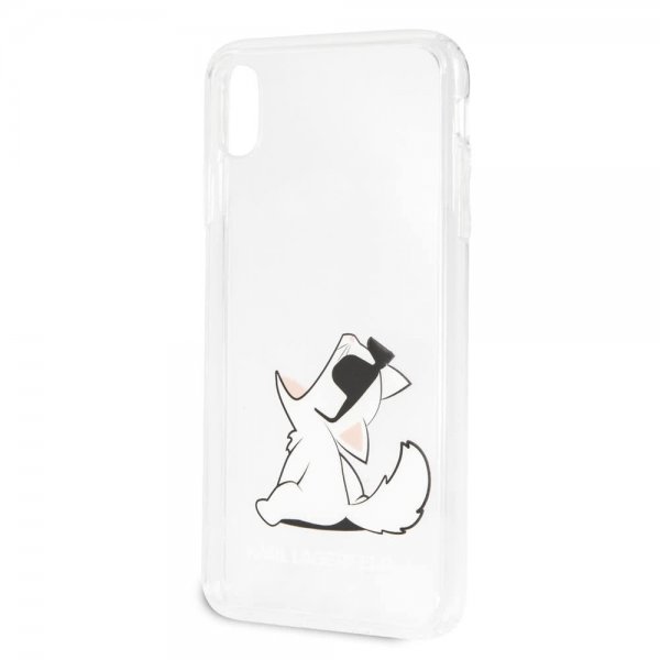 Karl Lagerfeld iPhone Xs Max Skal Fun Choupette Transparent
