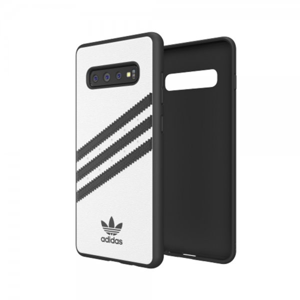 Adidas Samsung Galaxy S10 Plus Skal OR Moulded Case PU SS19 Vit Svart