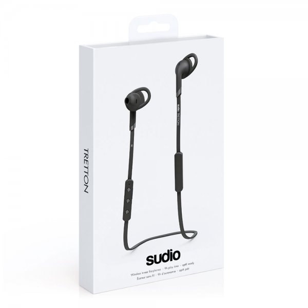 Sudio Tretton Trådlösa Hörlurar Sport Wing Tip In-Ear Svart
