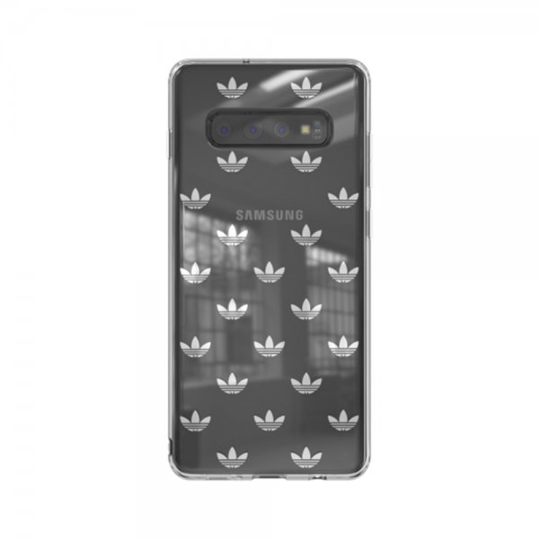 Adidas Samsung Galaxy S10 Plus Skal OR Snap Case Entry SS19 Klar Silver