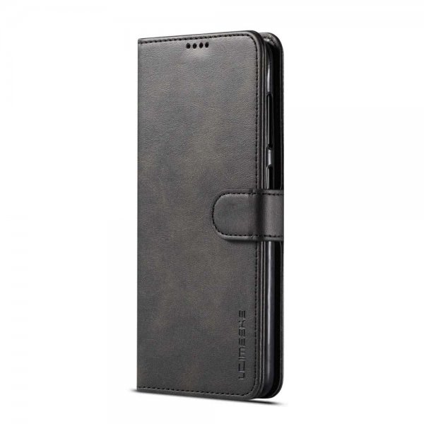 Lc.Imeeke Samsung Galaxy A20E Plånboksfodral Kortfack Stativfunktion Svart