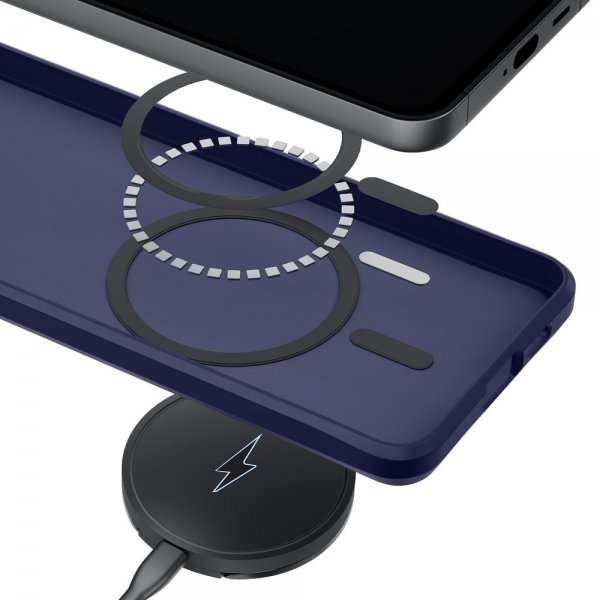 3mk Samsung Galaxy S25 Skal Smoke MagCase Blå