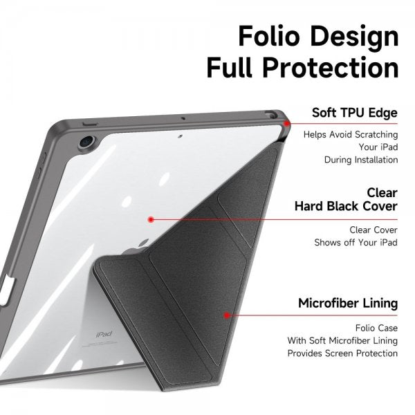 Dux Ducis iPad 10.2 (gen 7/8/9) Fodral Magi Series Grå