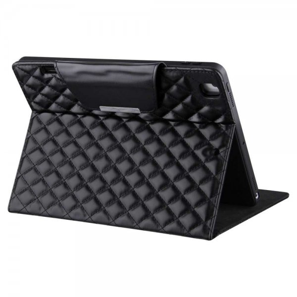 iPad 10.2 (gen 7/8/9) Fodral Rombmönster Svart